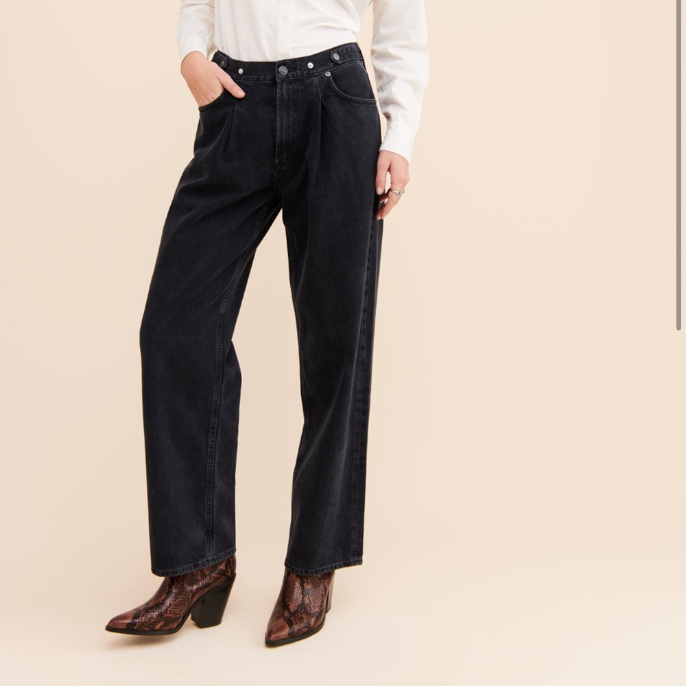Agolde Pixie Mid-Rise Straight Jeans - image 1